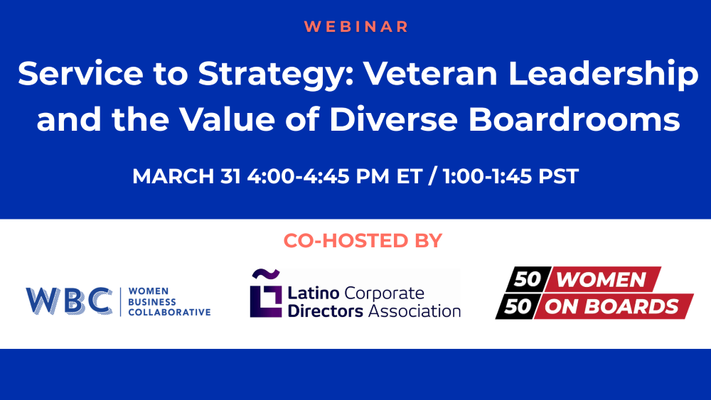 Service to Strategy: Veteran Leadership and the Value of Diverse Boardrooms
