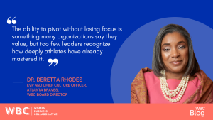 The ability to pivot without losing focus is something many organizations say they value, but too few leaders recognize how deeply athletes have already mastered it. -Dr. DeRetta Rhodes